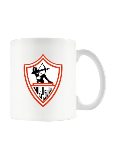 Logo Printed Mug White/Red/Black Standard