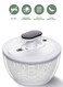 Spinner Large 6L, Manual Lettuce Spinner for Vegetable Prepping, One-Handed Pump Fruit Spinner, Quick Drying Salad Leaves with Bowl and Colander