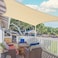 D&amp;D Okj Sun Shade Sail Rectangle, Rectangle Sun Blocking Canopy Sail For Patios, Lawn, Porch, Deck, Backyard, Pergola Or Outdoor Activities, 95% UV Blockage &amp; Breathable Material (3 X 5 meter,Sand)