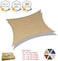 D&amp;D Okj Sun Shade Sail Rectangle, Rectangle Sun Blocking Canopy Sail For Patios, Lawn, Porch, Deck, Backyard, Pergola Or Outdoor Activities, 95% UV Blockage &amp; Breathable Material (3 X 5 meter,Sand)