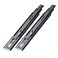 AOLISHENG Push To Open Drawer Slides Ball Bearing Side Mount Full Extension Drawer Runners Rails Heavy Duty 100 lb Load Capacity Black 1 Pair (14 Inch)