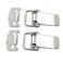 X-DREE 2 Sets Cabinet Drawer Metal Straight Loop Latches Catches