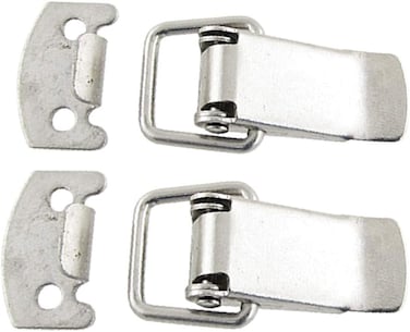 X-DREE 2 Sets Cabinet Drawer Metal Straight Loop Latches Catches
