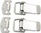 X-DREE 2 Sets Cabinet Drawer Metal Straight Loop Latches Catches