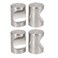 Uxcell Dresser Door Cabinet Single Hole Zinc Alloy Flat Cylinder Pull Handles Knob 4Pcs