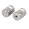 Uxcell Dresser Door Cabinet Single Hole Zinc Alloy Flat Cylinder Pull Handles Knob 4Pcs