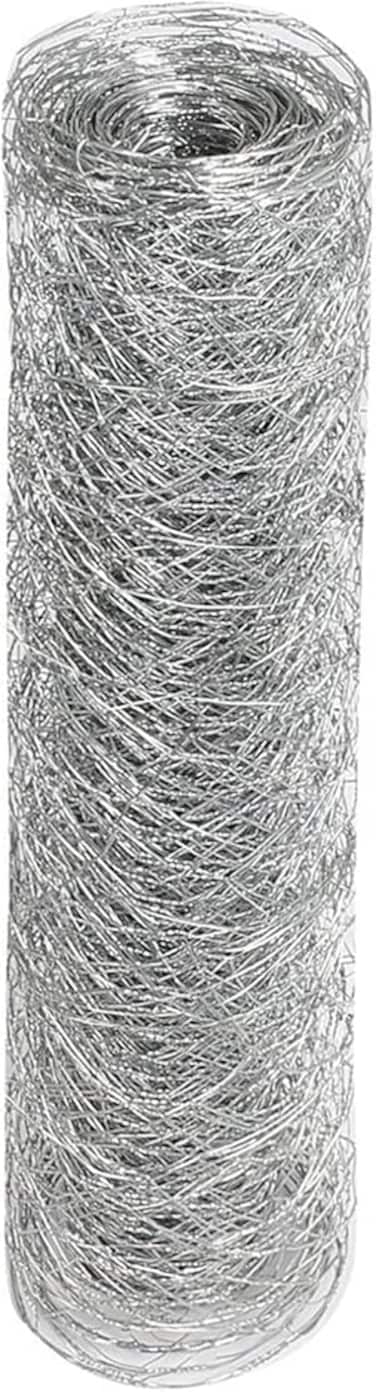 Medla Garden Plants Fence: 1&times;25M Cat Safety Net Hexagonal Bird Cage Netting Big Metal Chicken Wire Mesh For Craft Projects Gardening Home Decoration