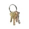 Lucky Line &frac12; Split Key Ring Bulk Nickel-Plated Tempered Steel, Heavy Duty Metal Key Chain Ring For Cars, Crafts, Lanyards, 100 Per Box (76000)