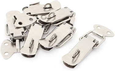 X-DREE Case Box Stainless Steel Spring Loaded Toggle Latch Catch Clamp Clip 6Pcs