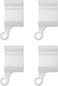 KXLIFE End Caps For Flexible Curtain Track(4 Pcs)