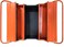 FHT Metal Tool Box 21" Hd, Orange Grey Color, 3-Tier Foldable Big Tool Box Metal Material Side By Side Open Folding Tool Box