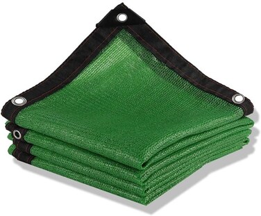 LWLEI Sun Shade Cloth 70-80% Sunblock Green Greenhouse Shade Net UV Block Shade Tarp With Reinforced Grommets&iuml;&frac14;&OElig;for Garden Plants (Color : Green, Size : 6.6Ft*13.1ft)