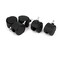 X-DREE M8 Threaded Stem 2 Inch Dia 360 Degree Rotatable Twin Wheel Office Chair Swivel Caster 5Pcs