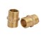 X-DREE 1/4Bsp Male Thread Brass Hex Nipple Air Connector Pipe Quick Fitting 2Pcs