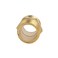 X-DREE 1/4Bsp Male Thread Brass Hex Nipple Air Connector Pipe Quick Fitting 2Pcs