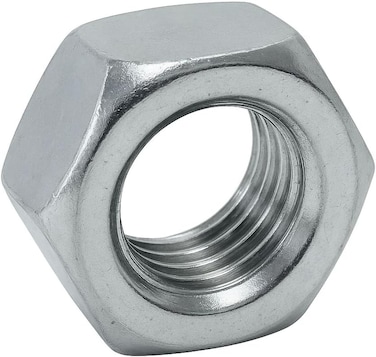 Merriway Bh02473 Steel Hex Nut M10 (3/8 Inch), Bright Zinc Plated - Pack Of 10