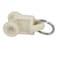 Aexit 10mm (Construction Hardware) Dia Twin Wheel Plastic Curtain Track Rail Slide Roller Glider Beige 50Pcs