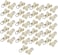 Aexit 10mm (Construction Hardware) Dia Twin Wheel Plastic Curtain Track Rail Slide Roller Glider Beige 50Pcs