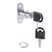 Sourcing Map 2Pcs Push Plunger Lock Drawer Lock 19 X 23mm For Sliding Door, Desk Wardrobe Furniture Cabinet Locker Showcase With Keys (Without Screws) Key