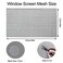 ACBAGI Window Screen Mesh Insect Mesh Screen Fly Mesh Roll Fly Mosquito Net Window Net Fly Screens Fiberglass Screen Mesh For Windows And Door (122X252cm, Grey)