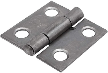 X-DREE Cabinet Wardrobe Door Iron Screw Fixing Pipe Tube Hinge Silver Tone 1-Inch Length