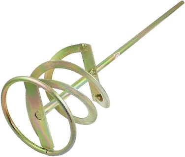 X-DREE Plaster Mixing Tool 11mm Dia Round Shaft Paint Mixer Stirring Paddle Brass Tone (54999547-A222-11E9-8D7C-4Cedfbbbda4E)