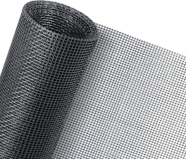 Senneny 59" X 106" Adjustable Window Screens, Diy Custom Fiberglass Screen Mesh, Window Screen Replacement For Windows Doors And Patio Screens, Pet Screen (59" X 106", Gray)