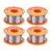 Walfront 4Pcs Solder Core Wire Lead Tin Flux Soldering Welding High Purity Nocleaning Reel Electronics Soldering Diy Repair 50G 1mm