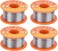 Walfront 4Pcs Solder Core Wire Lead Tin Flux Soldering Welding High Purity Nocleaning Reel Electronics Soldering Diy Repair 50G 1mm