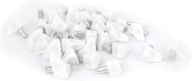 X-DREE Cabinet/Cupboard Shelf Support Holder Plastic Pins (5mm,40 Pieces)