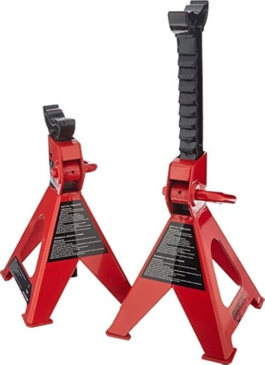 AQSON 2 Piece Pair 6 Ton Heavy Duty Adjustable Jack Stand