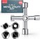 SOL 4-In-1 Metal Utility Key, Gas meter Box Key, Radiator Key, Electric Box Key &amp; meter Cupboard Key, Gas meter Key Triangle Uk, Gas Box Key, Gas Key For meter Reading, Electric meter Box Key