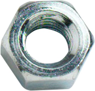 Merriway (10 Pcs) M12 (1/2 Inch) Steel Hex Full Nut Bzp - Pack Of 10 Pieces, Bright Zinc Plated