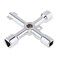 OriGlam 4-Way Multi-Functional Utilities Key - Plumbing Wrench And Opening Tool For Electric Control Water Gas meter Box Cupboard Cabinet Train