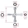 OriGlam 4-Way Multi-Functional Utilities Key - Plumbing Wrench And Opening Tool For Electric Control Water Gas meter Box Cupboard Cabinet Train