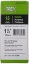 GREX Gbn18-32 (F32) 1-1/4 In. 18 Ga. Brad Nails, Galvanized, 5m