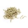X-DREE Dresser 2.5mm Thread 23mm Length L Shaped Metal Screw Hook Gold Tone 100 Pcs
