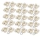 X-DREE 15mm Dia Twin Wheel Plastic Curtain Track Rail Roller Hanging Glider Beige 30Pcs