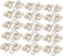 X-DREE 15mm Dia Twin Wheel Plastic Curtain Track Rail Roller Hanging Glider Beige 30Pcs