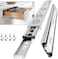 AOLISHENG Full Extension Drawer Slides 14 Inch Ball Bearing Heavy Duty 100 lb Bearing Capacity Drawer Slides 1 Pair