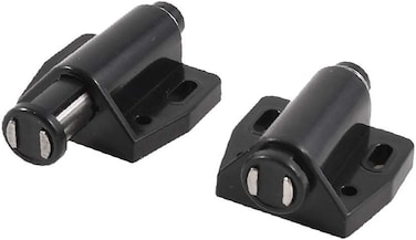 X-DREE Black Plastic Magnetic Chest Cabinet Door Catch Latch Pair (54De21E9-A222-11E9-8D7C-4Cedfbbbda4E)