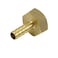 Aexit 6mm Fuel Hose Barb X 1/2Pt Female Thread Straight Coupling Brass Fitting