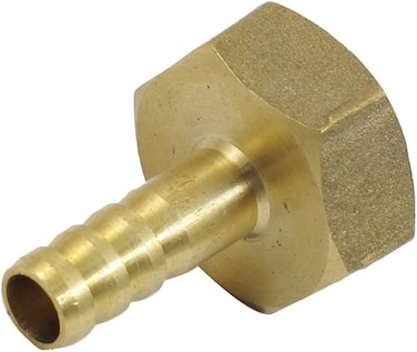 Aexit 6mm Fuel Hose Barb X 1/2Pt Female Thread Straight Coupling Brass Fitting