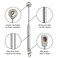 Vrbabies 4 Pcs 100N/22.5Lb Gas Strut Safety Lift Support, Soft Open &amp; Down Lid Support Gas Shocks Gas Spring For Support Kitchen Cabinet Doors Hydraulic Toy Box Shock Absorber Furniture Hinge