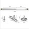 Vrbabies 4 Pcs 100N/22.5Lb Gas Strut Safety Lift Support, Soft Open &amp; Down Lid Support Gas Shocks Gas Spring For Support Kitchen Cabinet Doors Hydraulic Toy Box Shock Absorber Furniture Hinge