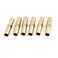 Aexit 6 ( Parts) Pcs Gold Tone 8mm Dia Pneumatic Air Tubing Piping Hose Quick Fittings Straight Coupler Barb Barbed Adapter