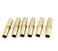 Aexit 6 ( Parts) Pcs Gold Tone 8mm Dia Pneumatic Air Tubing Piping Hose Quick Fittings Straight Coupler Barb Barbed Adapter