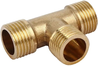 X-DREE 1/2Bsp Male Thread Brass T Shape Equal Pipe Connecting Fitting Jointer (761C6A73-A222-11E9-8D7C-4Cedfbbbda4E)
