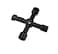 Biella Multi-Function 4-Way Utility Cross Key Wrench - Plumbing Wrench For Gas Electric meter Cabinets Bleed Radiators