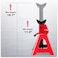 Jack Boss Car Jack Stands 3 Ton 6,600 lbs Capacity Steel Car Lifting Stand Adjustable Jack Stand For Suv Mpv Truck Rv 1 Pair